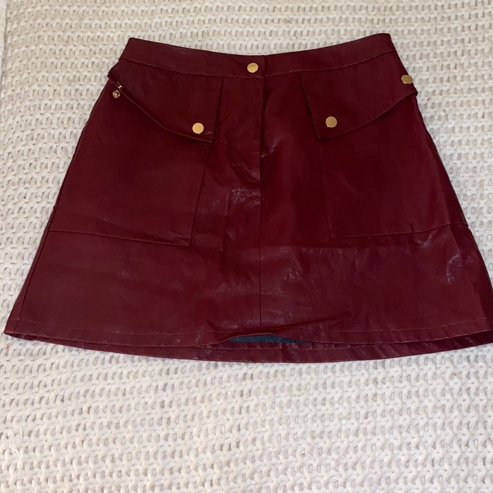 Zara Faux Leather Skirt